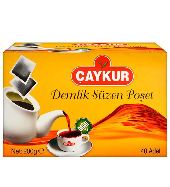 ÇAYKUR DEMLİK SÜZEN POŞET 40'LI 200 GR 